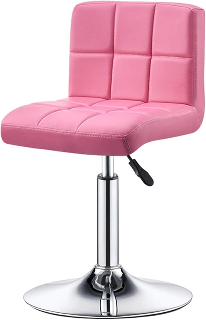 Mlaea Classroom Dormitory Hotel Chair Dining Bedroom Living Room Chair with Adjustable Height Gaming Club Bar Chair 38 * 44-56CM(Color:#7)