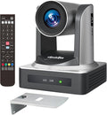 Zowietek NDI PTZ Camera (Native NDI 6 Certified) AI Auto Tracking PTZ Camera 1080P60 PoE 20X Optical Zoom 3G-SDI HDMI USB3.0 LAN Live Streaming for Church Meeting Education Sport Hospital Wedding