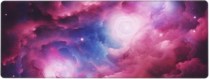 3D Magical Nebula Large Mouse Pad XL Extended Gaming Pad Waterproof Desk Mat for Desktop Keyboard Non Slip Mousepad for Office Game Home 32.15x11.8