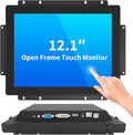 12.1 Inch Open Frame Touch Monitor PCAP 10-Point Touch Industrial Touchscreen Monitor with HDMI/VGA/DVI Interface Active Matrix TFT LCDLED Backlight with VESA Mount