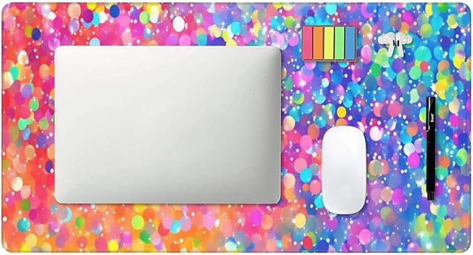 Vibrant Sparkling Crystals Desk Cover MatExtended Large Mouse PadComputer Laptop Mat Desk Decor for Office Game Home 30x16 Inch