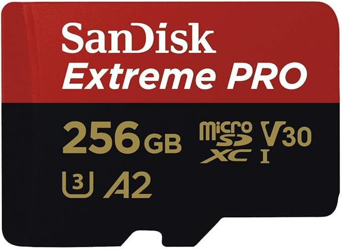 SanDisk 256GB MicroSDXC Extreme PRO Memory Card Works with GoPro Action Camera Hero 12 Black - Bundle with SD and MicroSD Card Reader