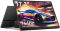 Portable Monitor 17.3 144Hz FHD 100% sRGB HDR Portable Gaming Monitor Travel Monitor with Kickstand &amp Speakers USB-C HDMI External Screen for Laptop Mac Xbox Switch PS5/4