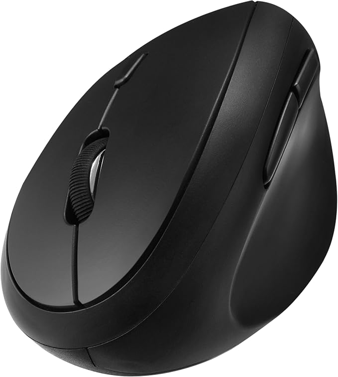 Adesso iMouse V10 Wireless Vertical Ergonomic Mini Mouse iMouse V10-2.4GHz 800/1200/1600 DPI Ergo Mice with 6 Buttons