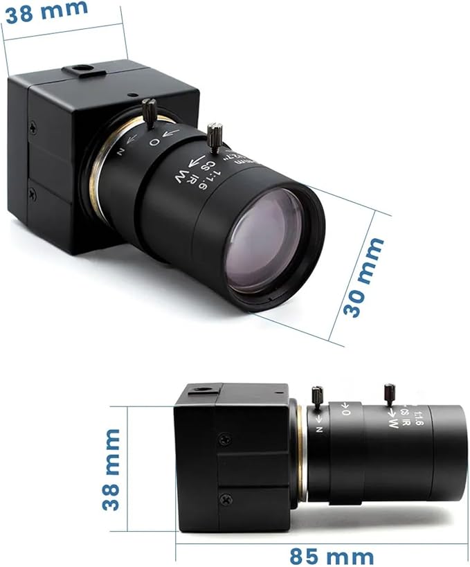 Upgrade 1080P POE Mini IP Industrial Camera 50mm Varifocal Manual Zoom Lens 2 4MP Security Surveillance Camera