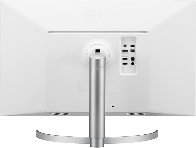 LG 27UN850-W Ultrafine Computer Monitor 27-Inch UHD 4K UHD 2160p IPS with VESA DisplayHDR 400 AMD FreeSync and USB-C - White/Silver