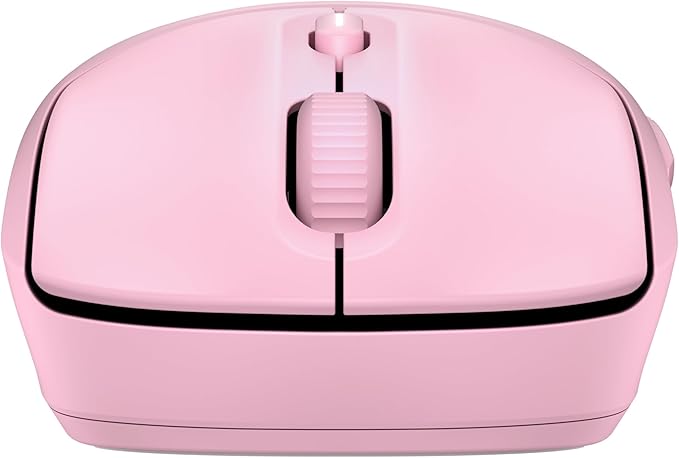 HP 400 Quiet Wireless Mouse Dual Bluetooth &amp 2.4GHz Soft Silicone Quiet Clicks Microsoft Wheel 24-Month Battery 6000 DPI Ambidextrous Eco-Friendly Design Multi-OS Pink