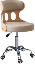 Mlaea Comfy Swivel Task Chair TV Station Lounge Laboratory Chair with Back Support Gaming Club Bar Chair Adjustable Height 40 * 44-54CM(Color:#8)