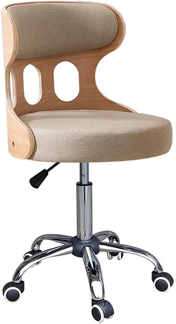 Mlaea Classroom Dormitory Hotel Chair Gaming Club Bar Chair with Adjustable Height Executive Swivel Computer Chair 40 * 44-54CM(Color:#8)