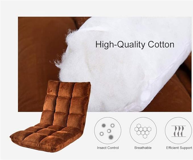 Adjustable Backrest Floor Sofa Chair Seat Cushion for Meditation Reading Watching Video-Gaming - Folding Bed Backrest Chair Recliner