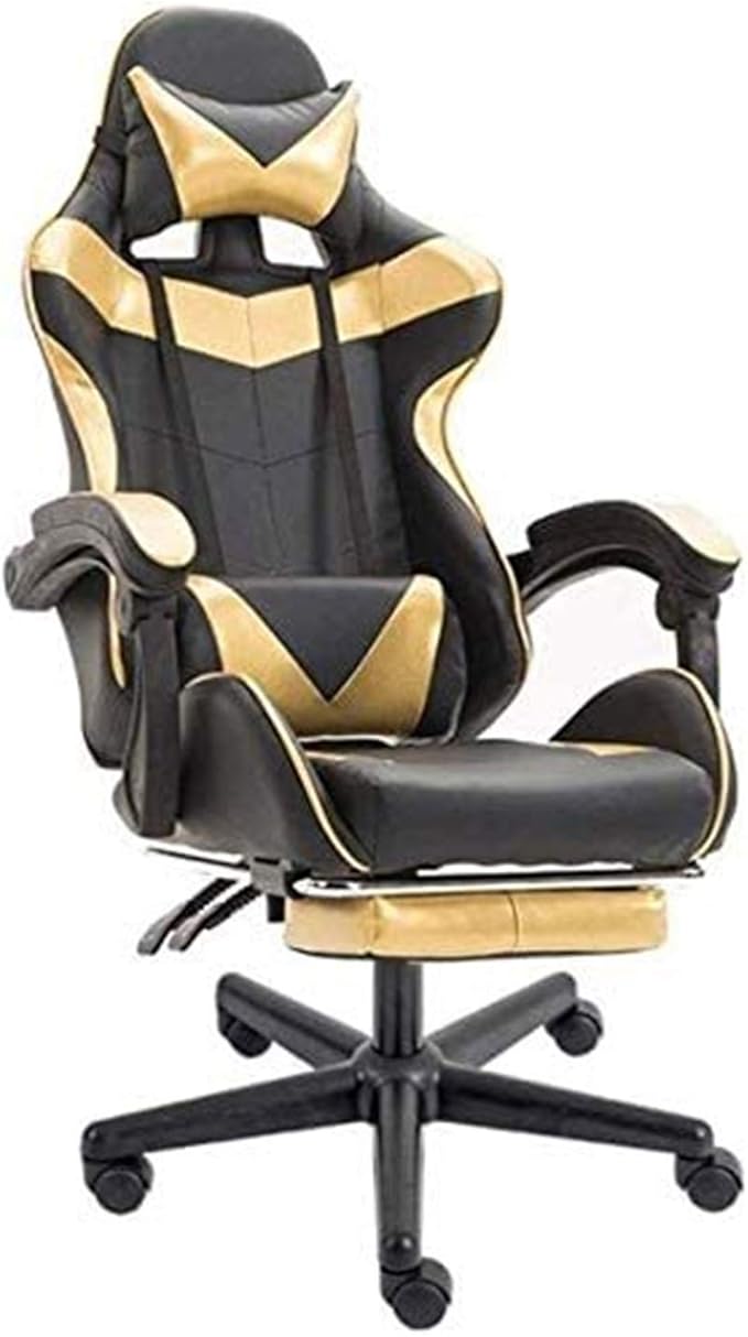 Computer Gaming Chairs PC Gaming Chair High Back Racing Office Chair PU Leather Desk Backrest and Seat