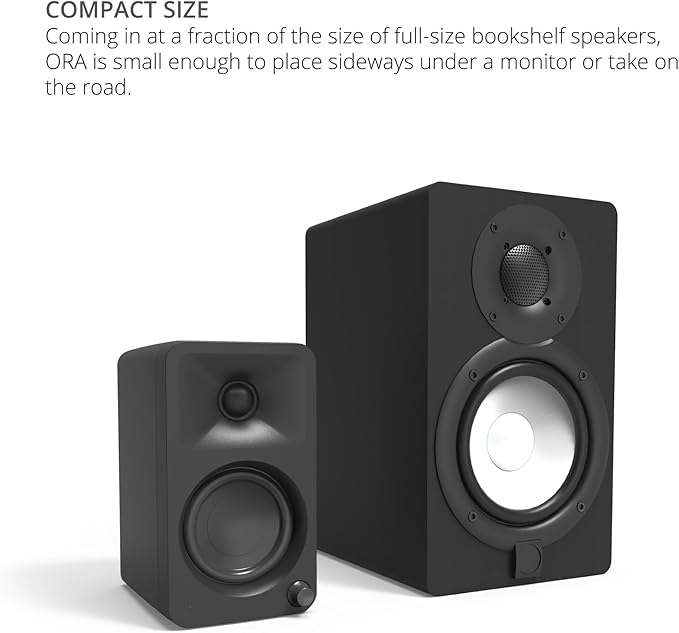 Kanto ORAMB Powered Reference Bluetooth Desktop Speakers with 3 Year Amber Protection Plan (2023)