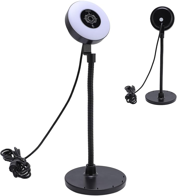 USB Computer Cam 5MP Webcam with Fill Light 5MP ABS Webcam for PC Laptop for Online Chatting Home Studio Podcasting Gaming