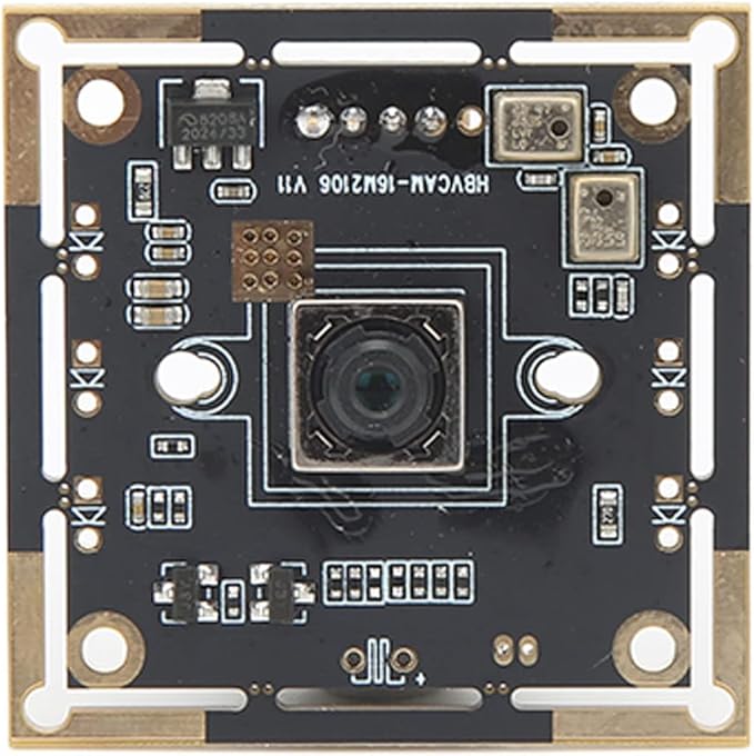 16MP High Definition Camera Module with Autofocus 80° Wide Angle Lens No Distortion USB Interface and Dual Digital Silicon Microphone for Industrial and Advertising Application