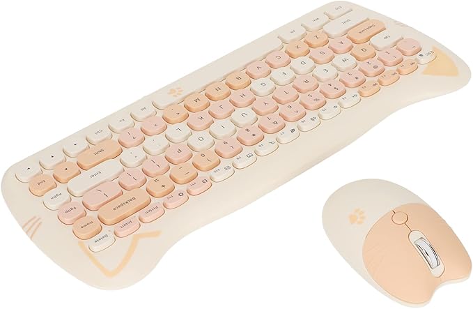 Cute Cat S Keyboard and Combo with Low Power Technology Ideal for Gaming and Use (#3)