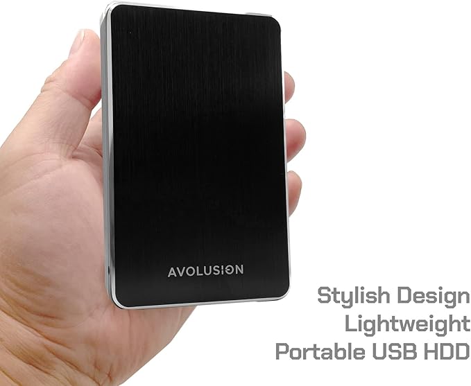 Avolusion M2 Series 2TB USB 3.0 Portable External Hard Drive (for PC/Laptop Windows/Mac OS) - 2 Year Warranty