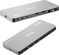 Plugable Thunderbolt 4 Dock for Quad Monitors 100W Thunderbolt Docking Station Connects up to Four 4K Monitors for Windows and Mac Laptops 2x HDMI 4x Thunderbolt 4/USB C Driver Required TBT-6950PD