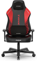 DXRacer Tank XXL Ergonomic Video Gaming Chair for Adults Office Reclining Computer Chair with Magnetic Head Pillow and Lumbar Support Racing Style Height Adjustable (EPU Leatherette Black Red)