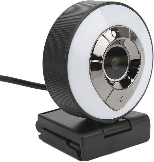 1080P HD Web Camera with Autofocus USB2.0 Webcam for Desktop Laptop PC Clear Video Self Beauty - Adjustable Lighting 360 Degree Rotation Video Call Friendly