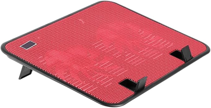 Uonlytech Laptop Cooling Pad Stand with Dual Quiet USB Fans Angles Slip Ergonomic Design for Efficient Heat Reduction and Portable Use
