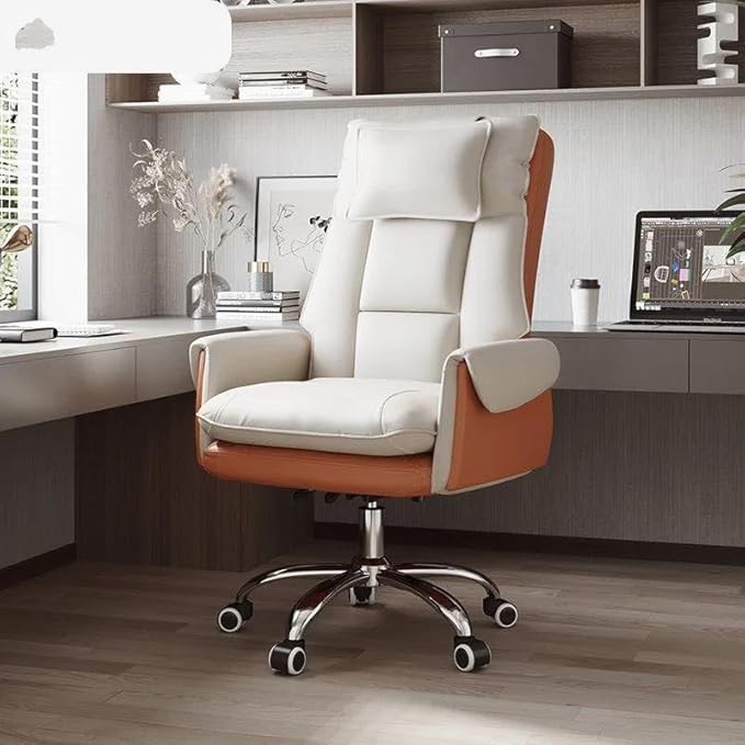 Managerial Chairs Comfortable Sofa Office Chair Gaming Chair Computer Chair Leather ecutive Chair backrest with footrest Reclining Swivel Chair(J)