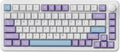 FIRSTBLOOD ONLY GAME. AK820 Max Wired 75% Mechanical Keyboard Magnetic Switch Hot-Swappable Gasket-Mounted Gaming Keyboard 81 PBT Keycaps Multimedia Keys Knob RGB Backlit Purple