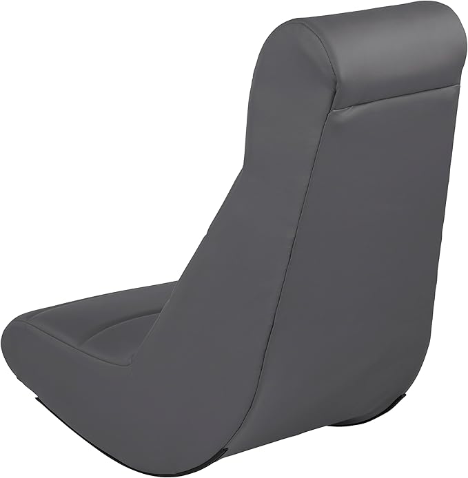 FDP Horizontal Floor Rocker Lightweight Video Rocker for Kids and Teens Ergonomic Chair for Reading Gaming Watching TV - Dark Gray 10489-DG