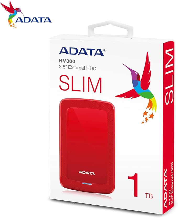 ADATA HV300 1TB COLORBOX - AHV300-1TU31-CRD