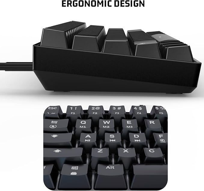 60% Mechanical Gaming Keyboard - 61 Keys Brown Switch Quiet Office Computer Keyboard - Multi Color RGB Rainbow Led Backlit - Programmable for PC/Windows/Mac/Gamer - USB Wired - Black