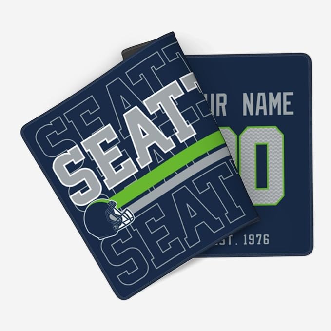 ANTKING Seattle Mouse Pad Custom Name and Number Desk Pad for Men Women Youth Gifts