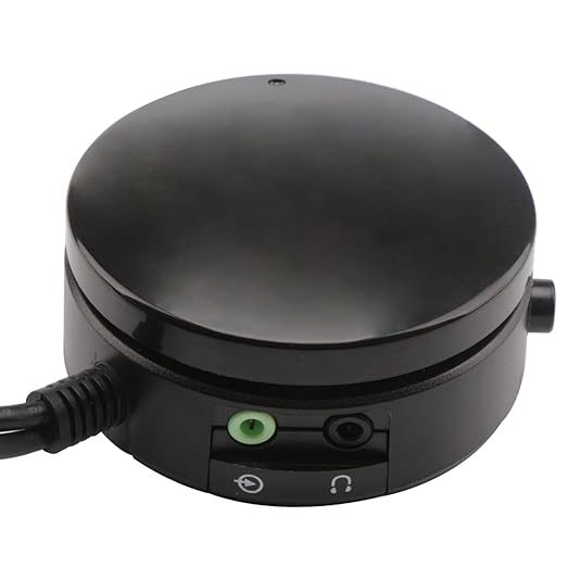 DROK® Computer Speakers Headphones Audio Switch Converter Volume Control Speaker Switching Device for Switching Back and Forth Between Computer Audio and Headphones with 5 Feet Cable