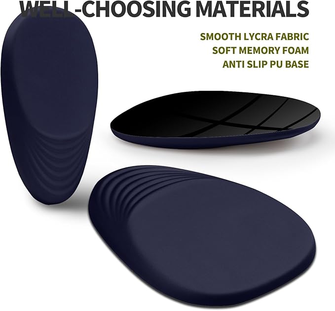 Hokafenle Ergonomic Mouse Pad Wrist Support Terraced Slope Carpal Tunnel Wrist Pad for Mouse with Unibody Memory Foam Wrist Rest Pain Relief Mousepad (Dark Blue 11.8x7.9 in)