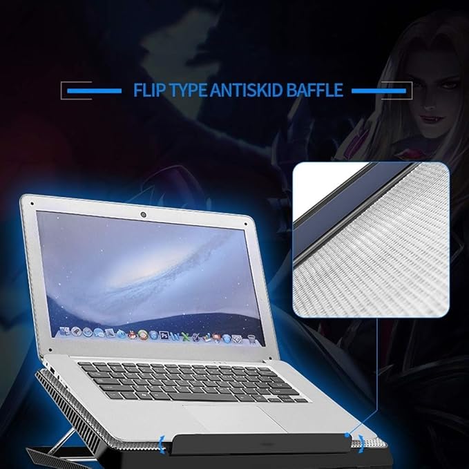 Computer Radiator USB Super Ultra Thin 6 Fans Cooling Cooler Pad for 13 14 Notebook Laptop PC Radiator