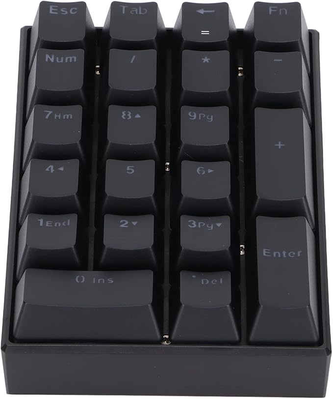 YOUTHINK Wired Gaming Keyboard Backlit Mechanical Keyboard 21 Keys LED for Computer Users ABS Black (Blue Switch)