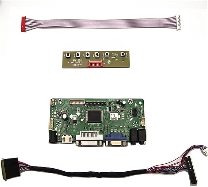 Control Board Monitor Kit Compatible For B156XW02 V3/V6 B156XW02 V2/V7 HDMI+DVI+VGA LCD LED Screen Controller Board Driver(B156XW02 V6)