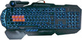 Bloody B318 8-Key Light Strike (LK) Semi Optical Mechanical Gaming Keyboard – 9 Dedicated Macro Keys - 3 Color LED Backlit – 8 LK Black Switch