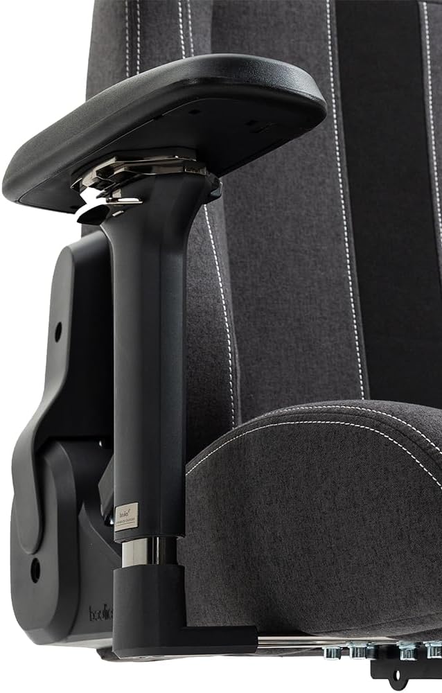 boulies Elite Gaming Chair Ergonomic Computer Chair with 4D Armrests Adjustable Reclining Office Chair with Head Pillow and Lumbar Support (Charcoal Grey Standard)