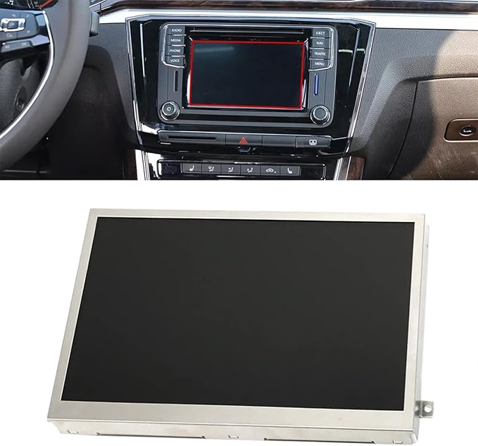 6.5 Touch LCD Screen for Volkswagen/Skoda MIB STD2 Navigation Compatible with TDO-WVGA0633F00045 684 200 Radio Display Replacement