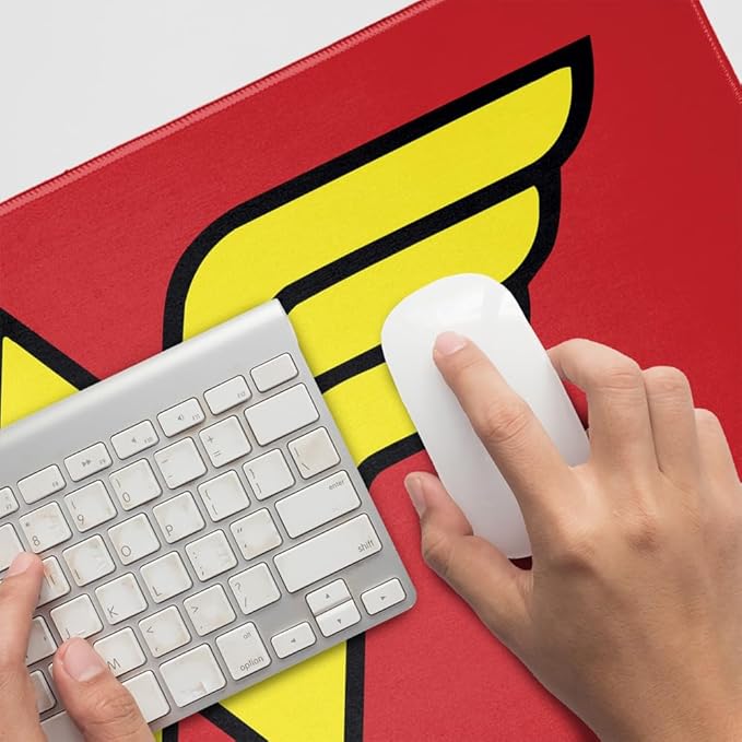 Wonder Woman Classic Logo Large Gaming Mouse Pad Desk Mat with Stitched Edges Non-Slip Base for Gamer Home and Office 31.5 x 15.7