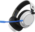 Skullcandy SLYR Pro Wireless Multi-Platform Gaming Headset Bluetooth Headphones Up to 24 Hrs Battery PC PlayStation Nintendo Switch 2.4GHz Low Latency Wireless Transmitter Included - White/Blue