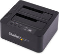 StarTech.com Standalone Hard Drive Duplicator External Dual Bay USB 3.0 (5 Gbps) / eSATA to 2.5/3.5 SATA III HDD/SSD Cloner/Copier Hard Disk Docking Station Cloning/Recovery (SDOCK2U33RE)Black