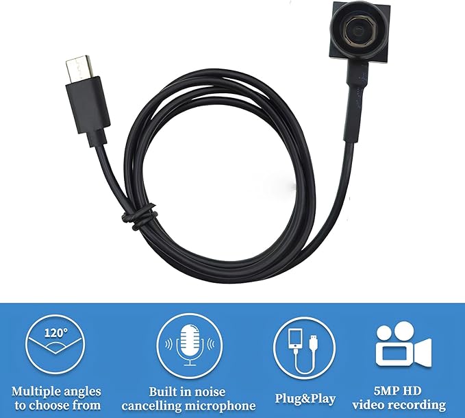 1080P OTG External Camera mini camera for android Portable Mini Cam external camera for android for Phones with PVC Material UVC Protocol System Compatible Webcams