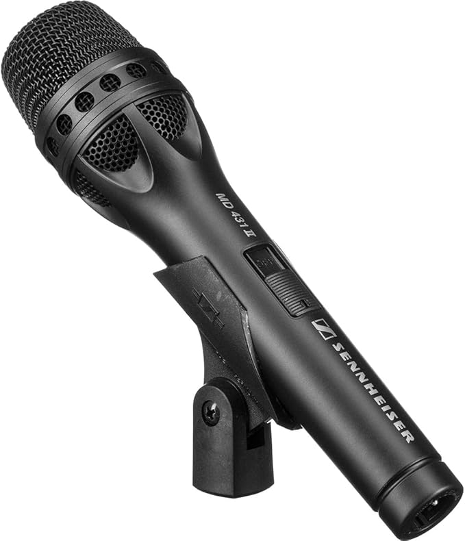 Sennheiser MD431-II Super-Cardioid Handheld Dynamic MicrophoneBlack