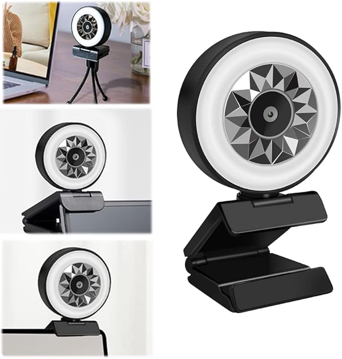 USB 1080P 2K Webcam Plug&ampfor Play Camera Noise Reduction Whitening Skin