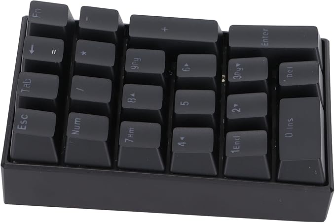YOUTHINK Wired Gaming Keyboard Backlit Mechanical Keyboard 21 Keys LED for Computer Users ABS Black (Blue Switch)