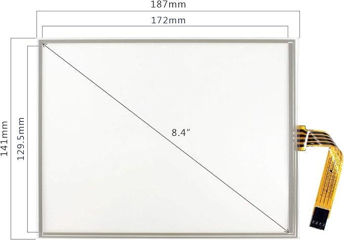 VSDISPLAY 8.4 4 Wire resistive Touch Panel with USB Controller for 8.4 inch 800x600 LCD Panel