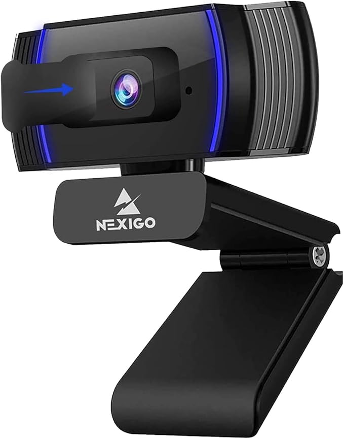 NexiGo N930AF 1080p Webcam with Microphone and Privacy Cover AutoFocus Noise Reduction HD USB Web Camera for Zoom Meeting YouTube Skype FaceTime PC Mac Laptop Desktop (Renewed)
