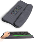 Ergonomic Wave Wrist Rest with Keyboard Stand Cushioned Palm Rest Comfortable Integrated Memory Foam for Natural Typing and Relieve Wrist Pain Starry Sky Grey