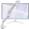 Pixio PXC279WAVE White 27 inch 300Hz Refresh Rate FHD 1080p Resolution 1650R Curve Fast VA Panel 1ms GTG Response Time HDR Curved Gaming Monitor and PS1S Wave White Single Monitor Arm