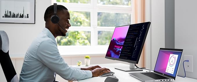 Dell P2723DE 27 QHD WLED LCD Monitor - 16:9 - Black Silver (Renewed)